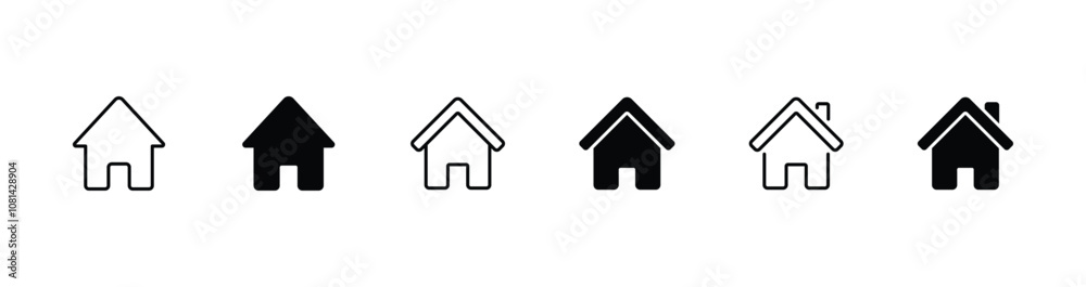 Home icon vector for web, computer and mobile app Home icon vector for web, computer and mobile app