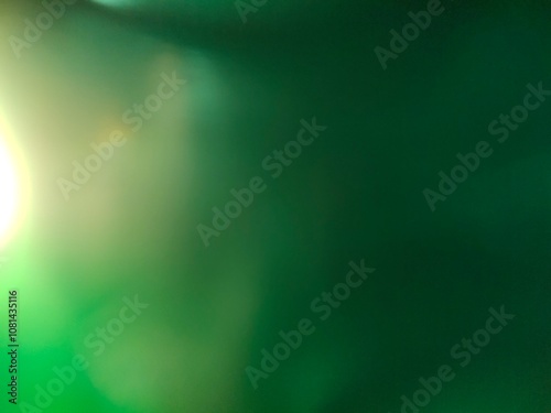 Background bokeh effect The journey of the emerald blue-green light line It was like a blue diamond falling from the tranquil atmosphere.