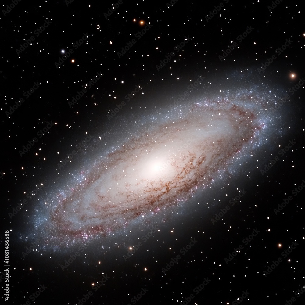 A spiral galaxy in a vast, dark expanse of space. A spiral galaxy in a vast, dark expanse of space.