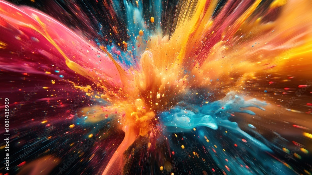 Fototapeta premium Abstract Explosion of Color