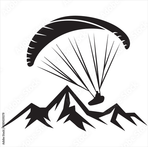paragliding in the mountains
