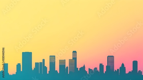 Cityscape Silhouette Sunset