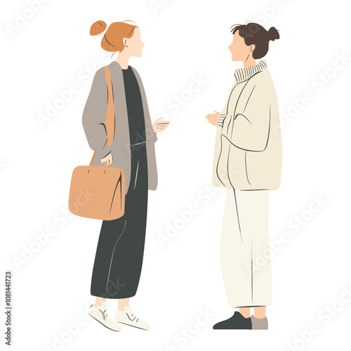 Businesswomen Exchanging Ideas in a Professional Setting