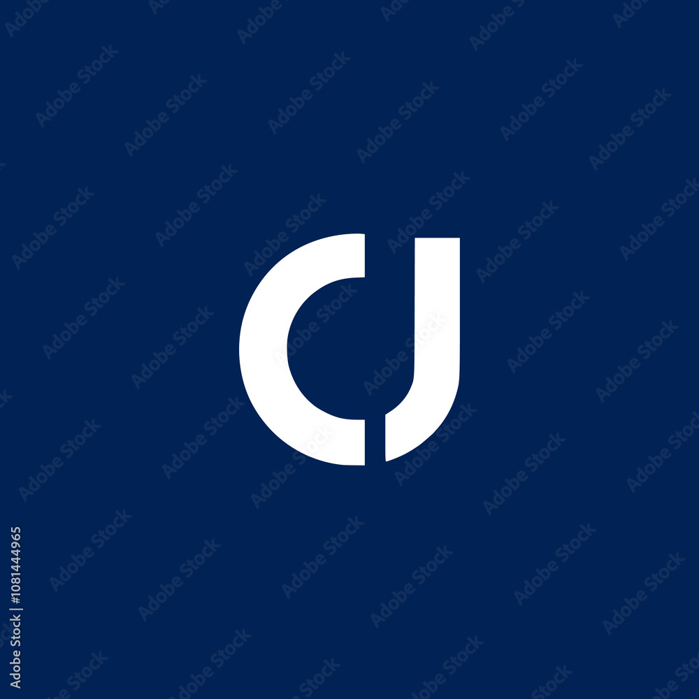 letter C and J monogram company logo vector illustration template design letter C and J monogram company logo vector illustration template design