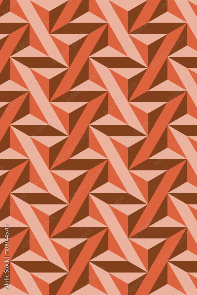 Abstract triangle pattern background, seamless triangle pattern, triangle pattern with vintage color. 