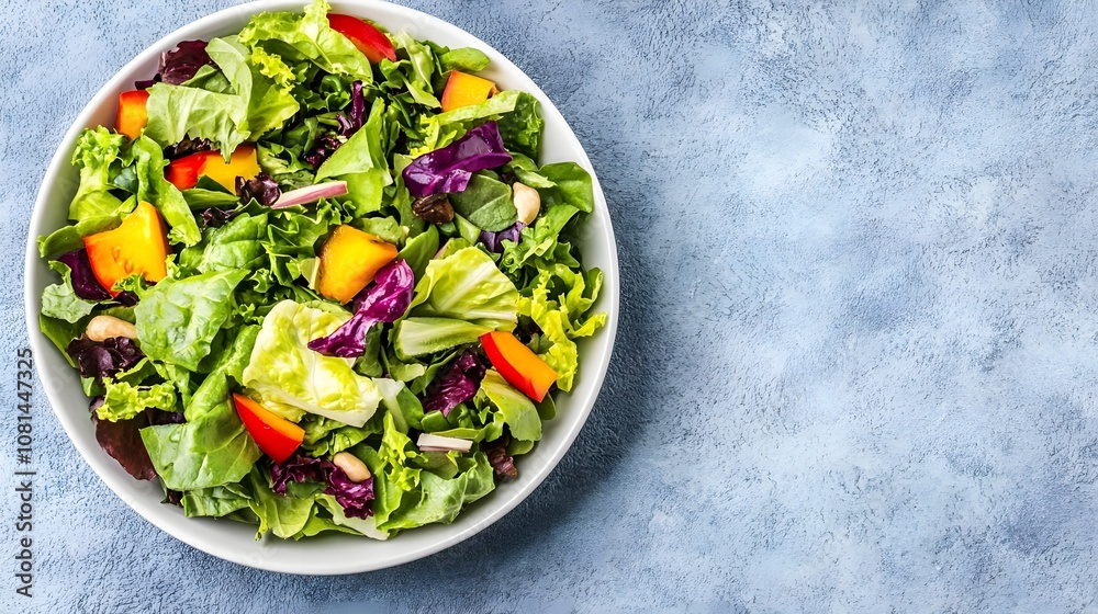 Fresh Salad Bowl with Copy Space Fresh Salad Bowl with Copy Space