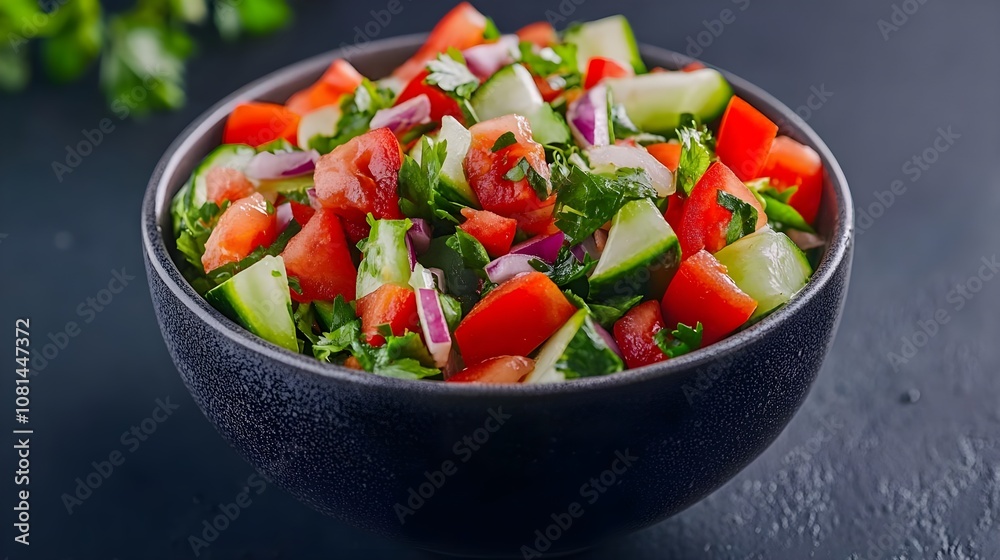 Fresh Tomato Cucumber Salad Bowl Fresh Tomato Cucumber Salad Bowl