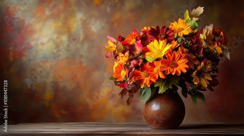 Wallpaper Mural Autumn Floral Bouquet Torontodigital.ca