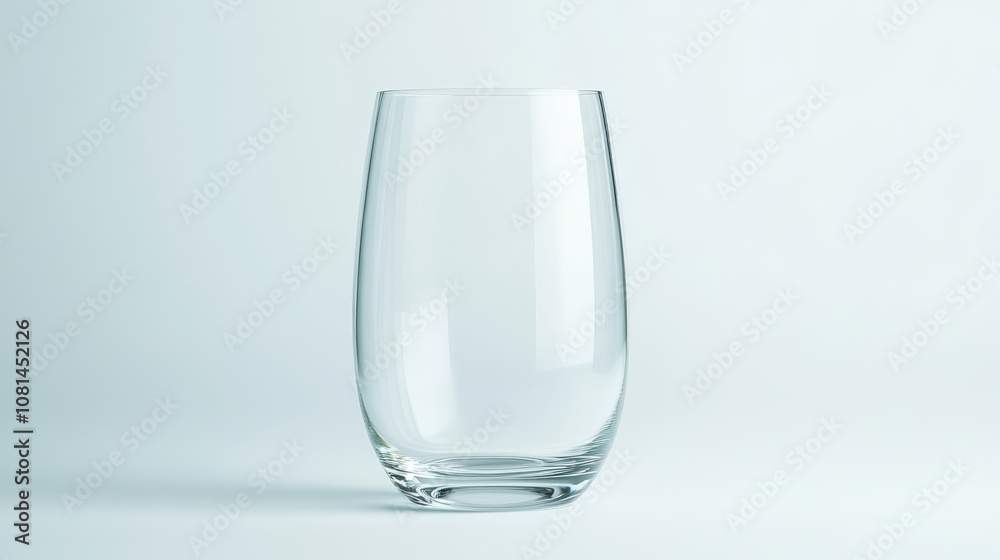 Clear glass tumbler on minimal background, perfect for showcasing beverages or decor. Its elegant design adds touch of sophistication to any setting Clear glass tumbler on minimal background, perfect for showcasing beverages or decor. Its elegant design adds touch of sophistication to any setting