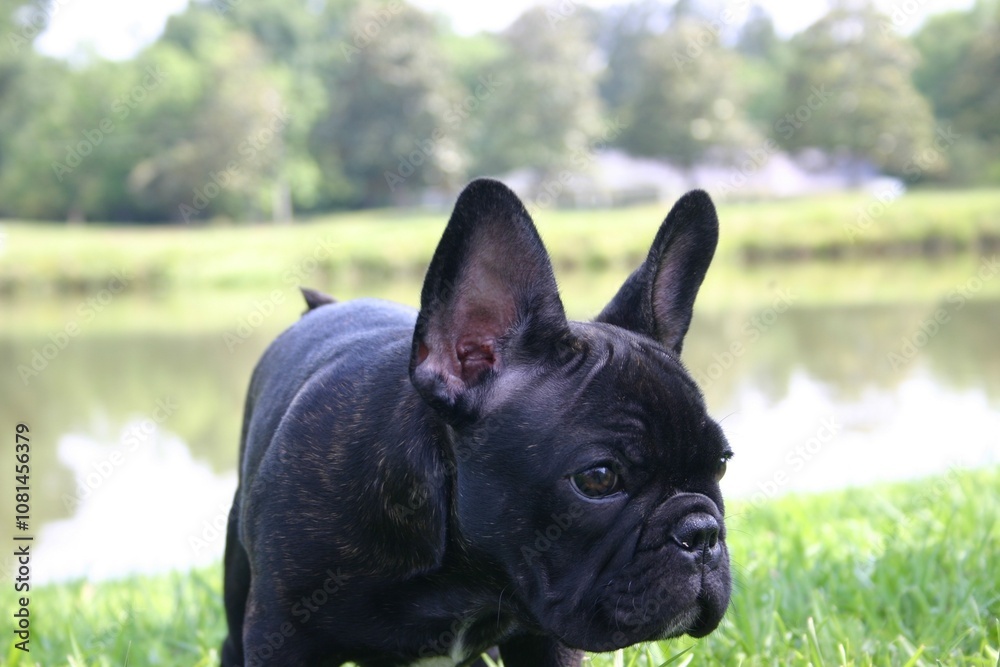 Fototapeta premium Cute French bulldog