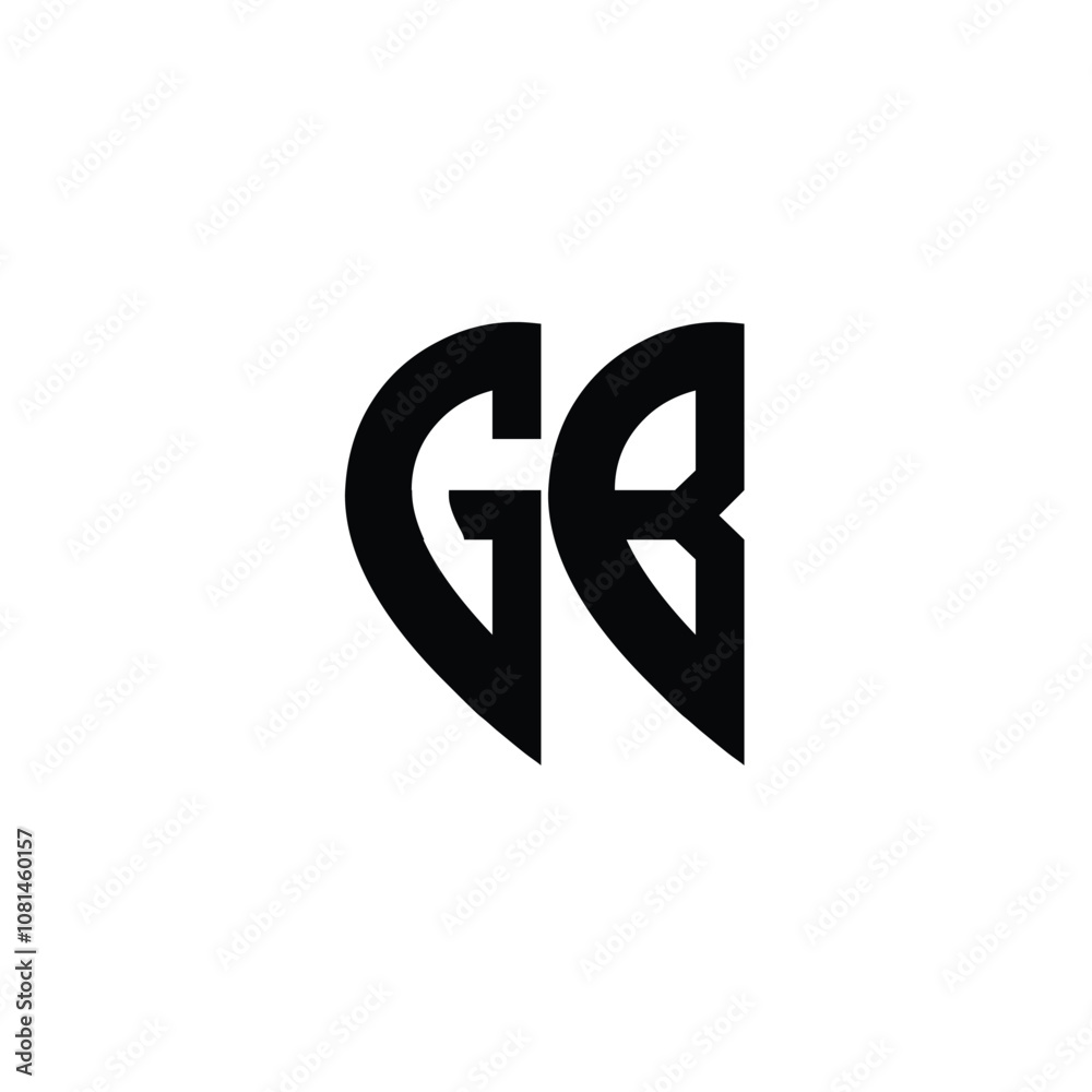 GB monogram logo design letter text name symbol monochrome logotype alphabet character simple logo GB monogram logo design letter text name symbol monochrome logotype alphabet character simple logo