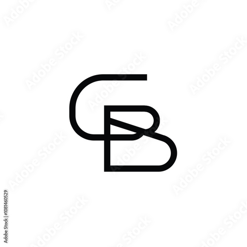 Free Download GB monogram logo design letter text name symbol monochrome logotype alphabet character simple logo - GFXLoad