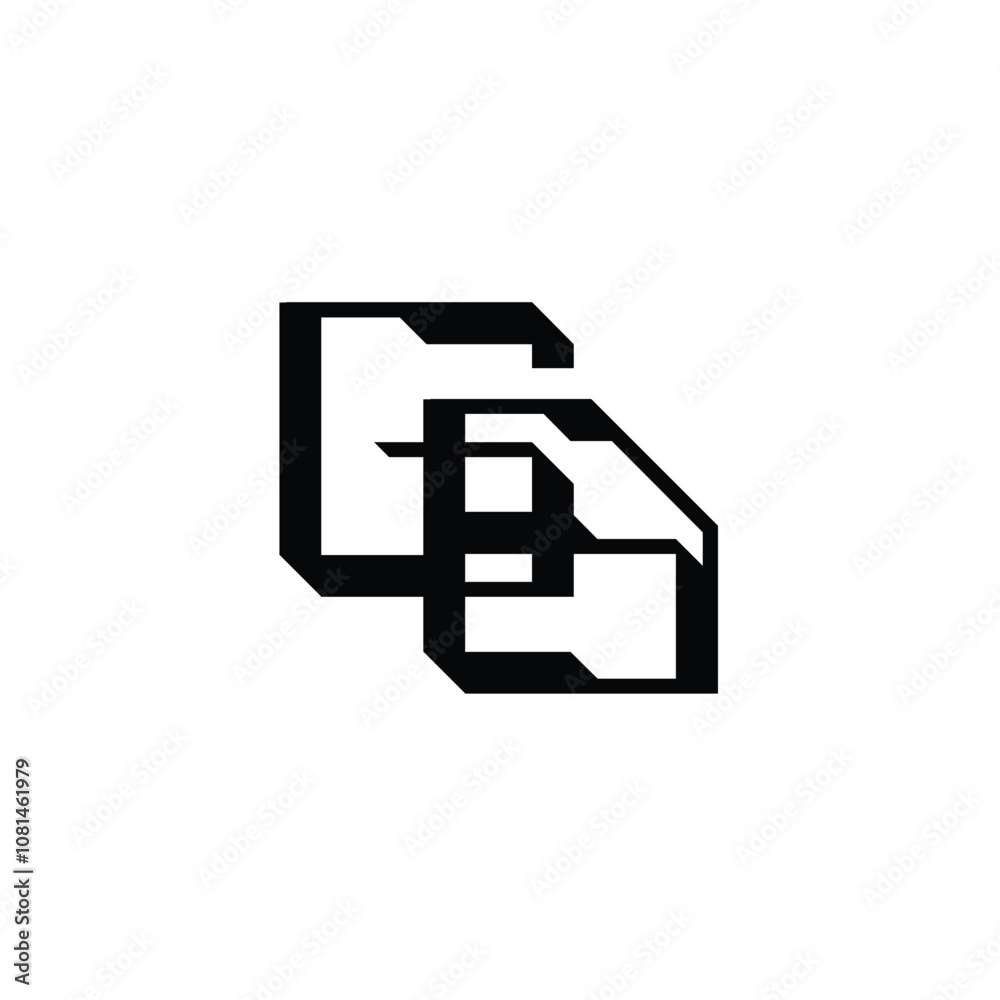 GB monogram logo design letter text name symbol monochrome logotype alphabet character simple logo GB monogram logo design letter text name symbol monochrome logotype alphabet character simple logo