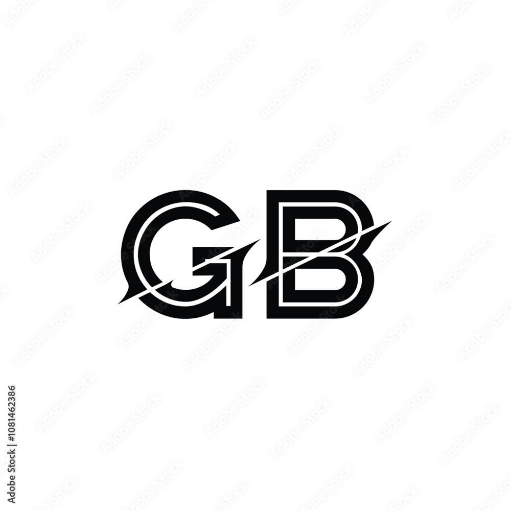 GB monogram logo design letter text name symbol monochrome logotype alphabet character simple logo GB monogram logo design letter text name symbol monochrome logotype alphabet character simple logo