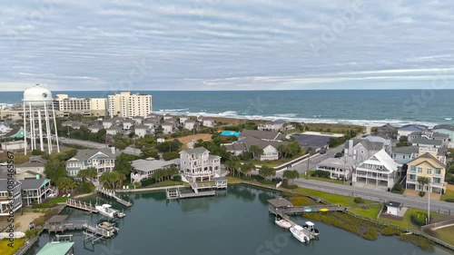 Wrightsville Beach in Wilmington North Carolina aerial view