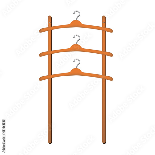 Wooden clothes hanger