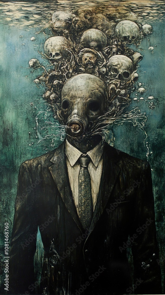 Submerged in Sorrow: A Surrealist Vision of Death and Despair Submerged in Sorrow: A Surrealist Vision of Death and Despair