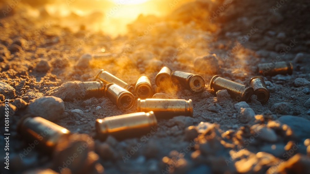Empty Casings in the Sunset Empty Casings in the Sunset