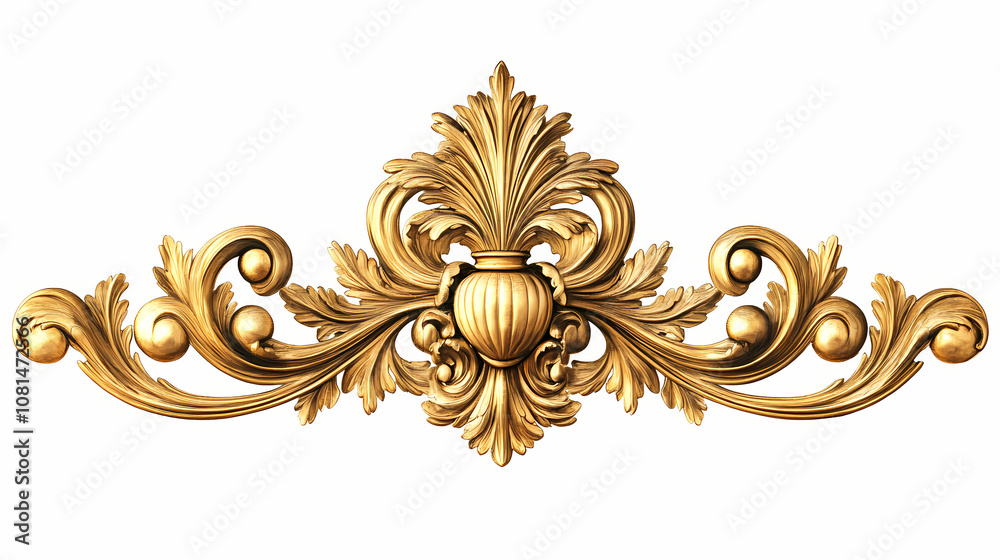 Png baroque golden picture frame isolated png frame. Baroque. Illustration