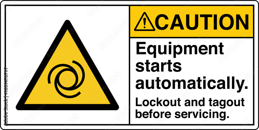 Safety Sign Caution Equipment...