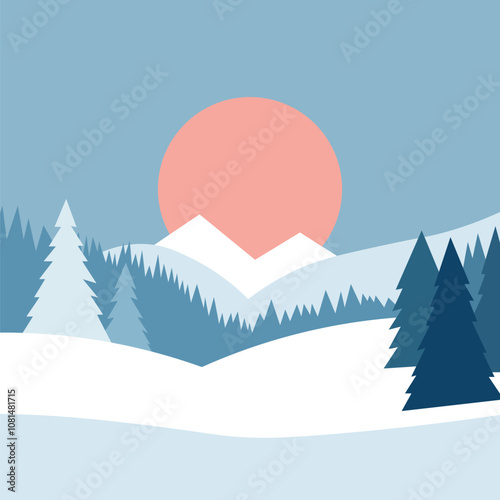Simple winter background.