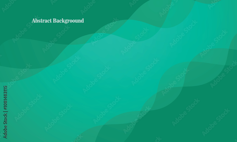 Fototapeta premium abstract green background with waves eps 10 