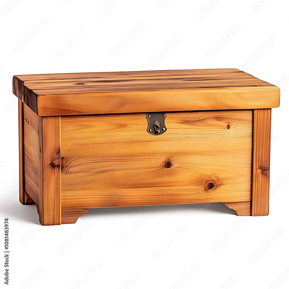 Cedar chests isolated on a white background, close up Cedar chests isolated on a white background, close up