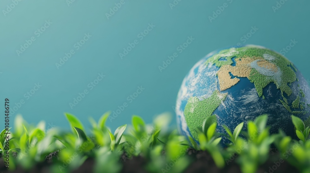 Conceptual image showcasing the intersection of sustainable eco friendly practices and global commercial supply routes and logistics networks Conceptual image showcasing the intersection of sustainable eco friendly practices and global commercial supply routes and logistics networks