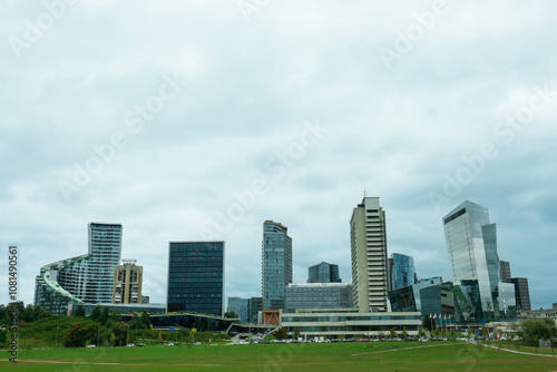 View of modern skyscrapers ...
