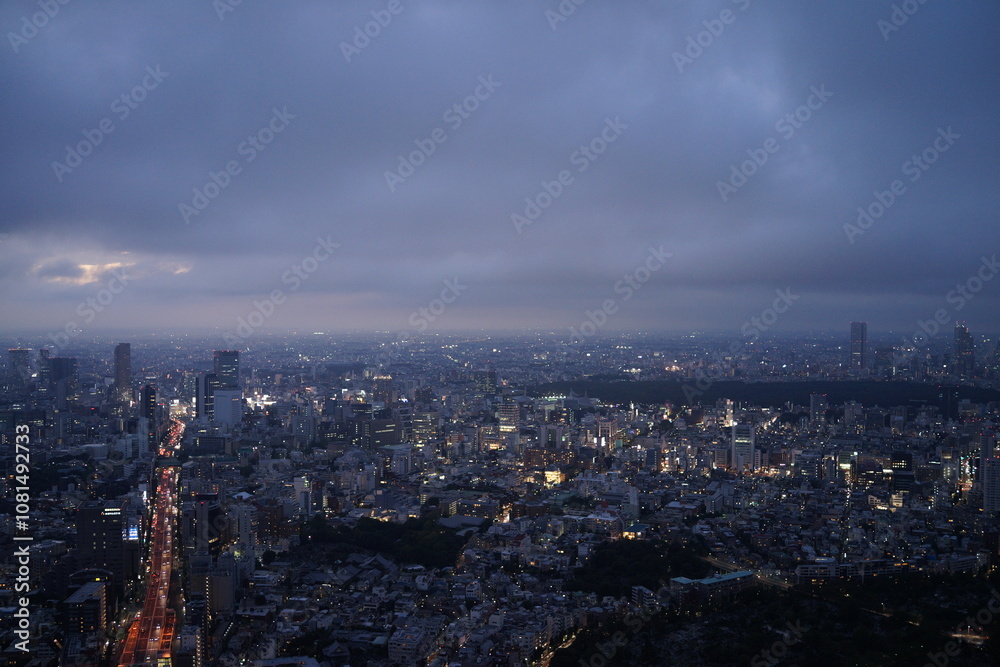 巨大都市への夜の訪れ 巨大都市への夜の訪れ