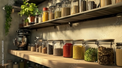 Organize Your Kitchen with Colorful Spice Jars