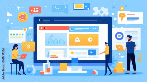 Website designer Creative planning application development draft sketch drawing template layout framework design studio . User experience design https www. Web page design concept