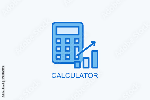 Calculator Vector Icon Or Logo Illustration