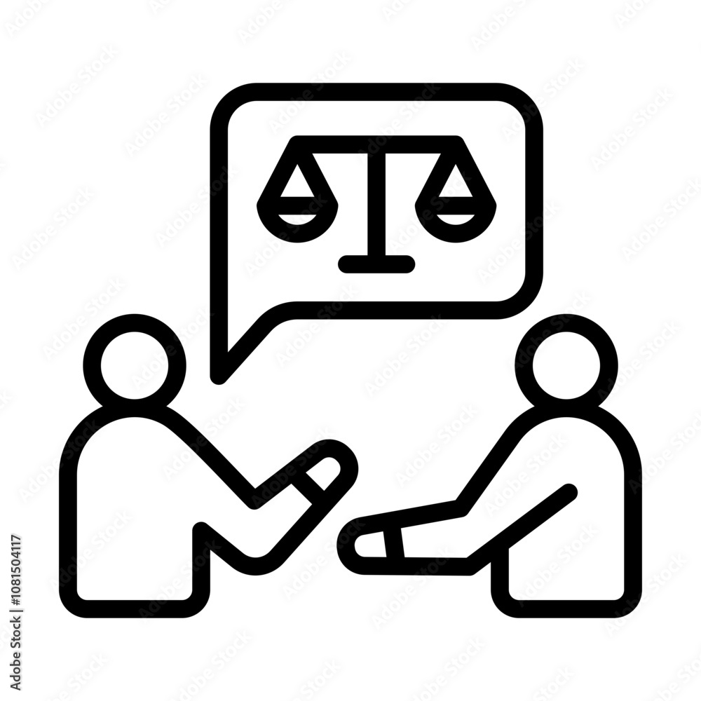 Legal Negotiation Icon