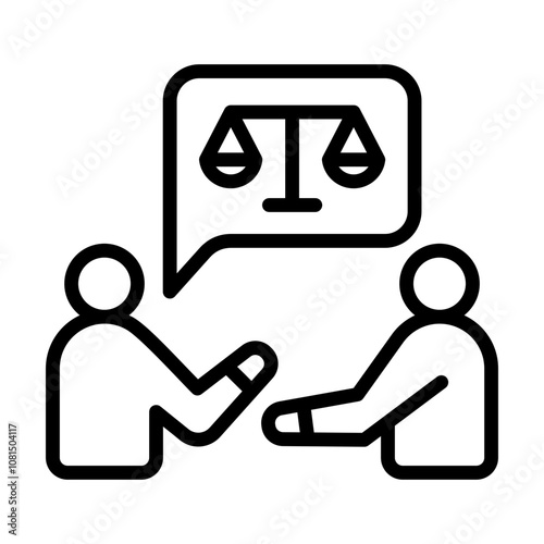 Legal Negotiation Icon