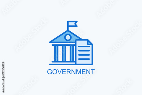 Government Vector Icon Or Logo Illustration