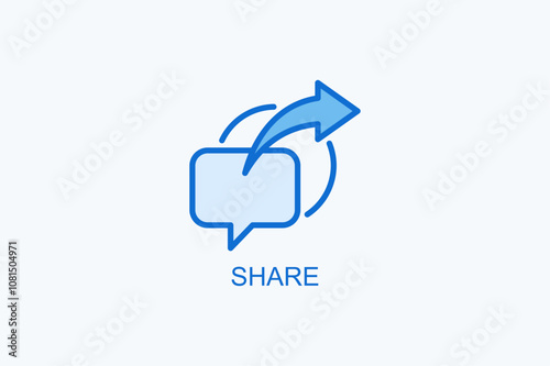 Share Vector Icon Or Logo Illustration
