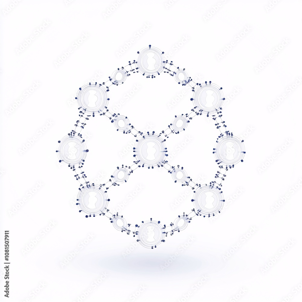 2408_004.A simple vector icon illustration depicting of metal tokens forming blockchain, representing cryptocurrency, at center for a website isolated white background 2408_004.A simple vector icon illustration depicting of metal tokens forming blockchain, representing cryptocurrency, at center for a website isolated white background