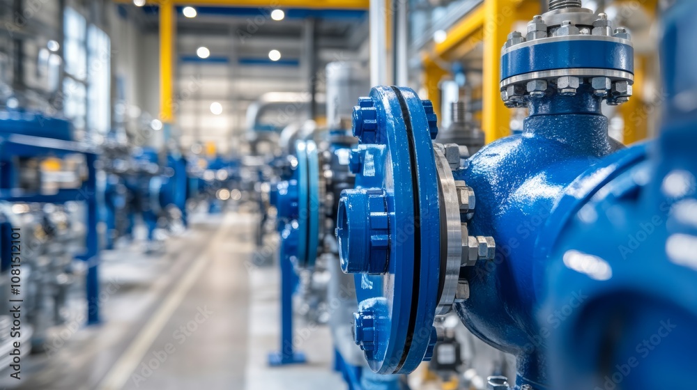 Interconnected Pipes in Industrial Facility Interconnected Pipes in Industrial Facility
