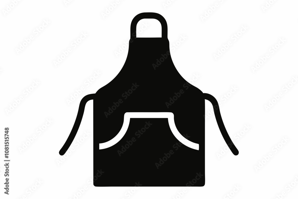 Apron vector, Silhouette of kitchen apron vector illustration, Apron icon vector Apron vector, Silhouette of kitchen apron vector illustration, Apron icon vector