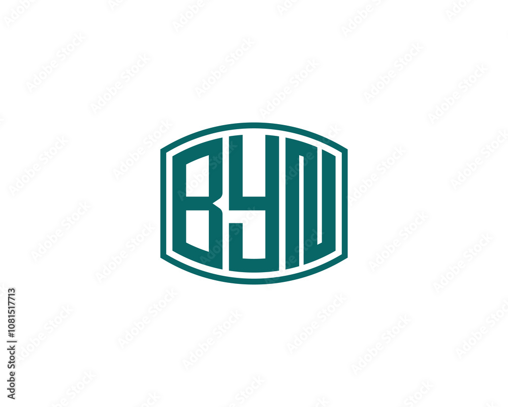 BYN logo design vector template. BYN