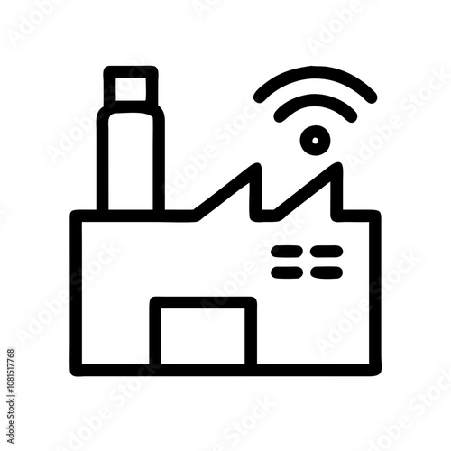 Iot Manufacturing Process Pictogram