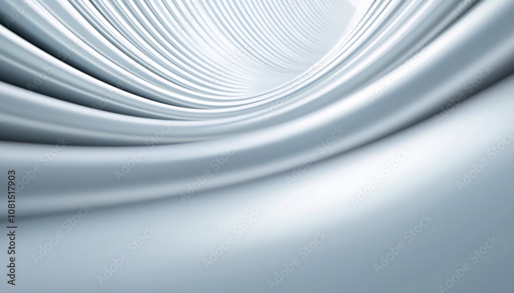 Abstract design featuring smooth, flowing metallic curves creating a sense of depth and movement. Abstract design featuring smooth, flowing metallic curves creating a sense of depth and movement.