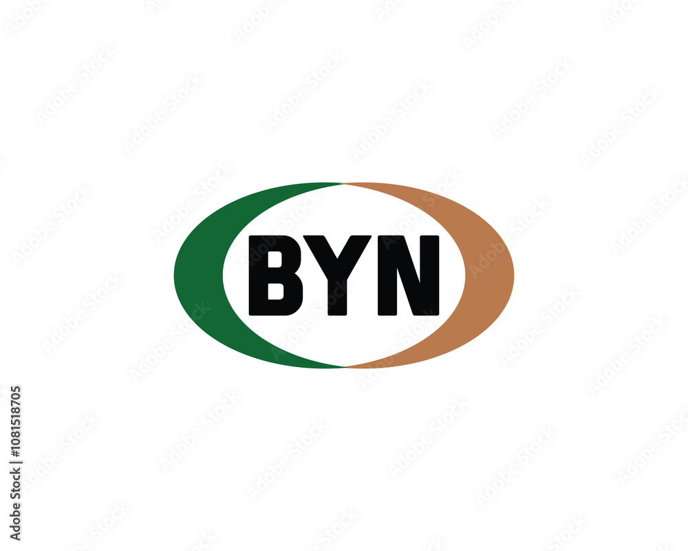 BYN logo design vector template. BYN BYN logo design vector template. BYN