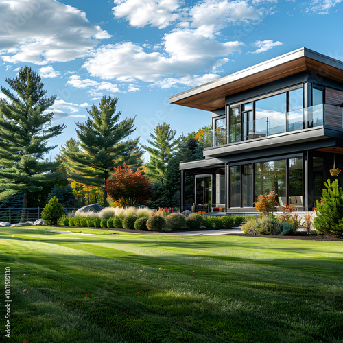 Charming Modern Home Enclosed in New Hampshire's Stunning Natural Landscape