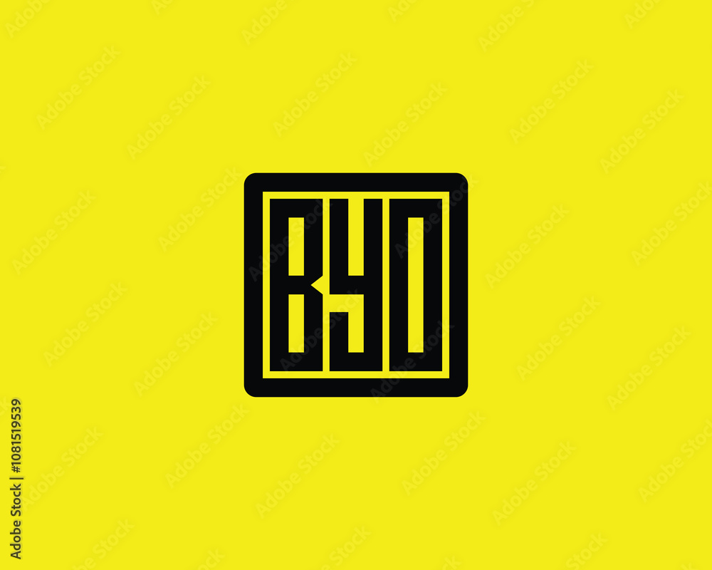 BYO logo design vector template. BYO BYO logo design vector template. BYO