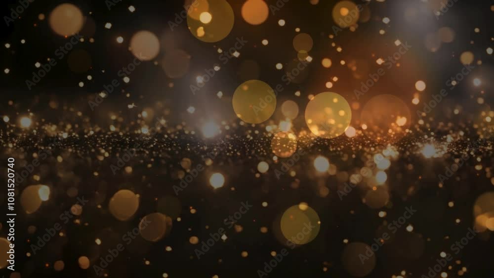gold bokeh background