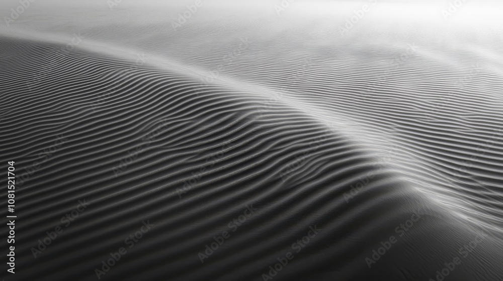 A close-up of sand dunes with a rippled pattern in the sand, creating a sense of depth and texture. A close-up of sand dunes with a rippled pattern in the sand, creating a sense of depth and texture.
