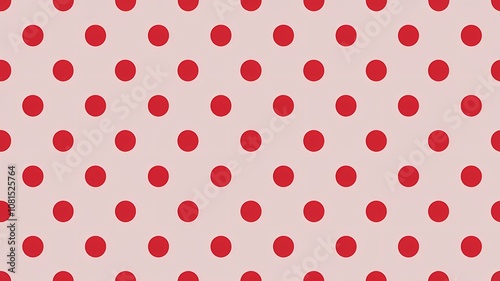 Red Polka Dot Pattern on Pink Background