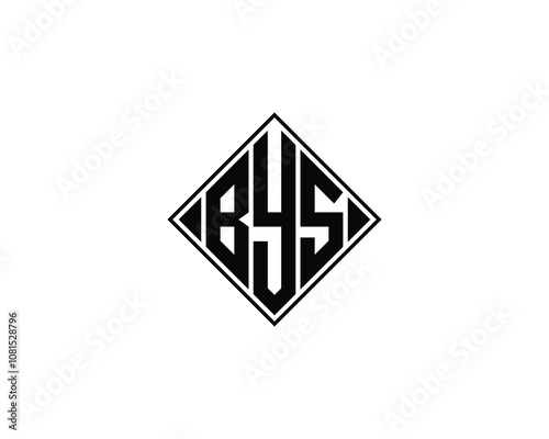 BYS logo design vector template. BYS